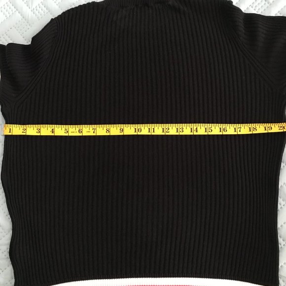 Rag & Bone Arctic tee black ribbed crewneck sweater, size L - Picture 7 of 11
